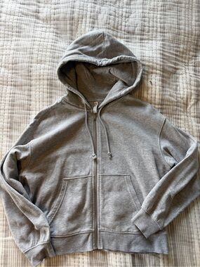 Classic Gray Zip-Up Hoodie
